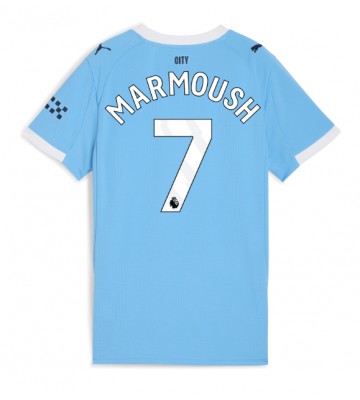 Manchester City Omar Marmoush #7 Hjemmebanetrøje Dame 2025-26 Kortærmet